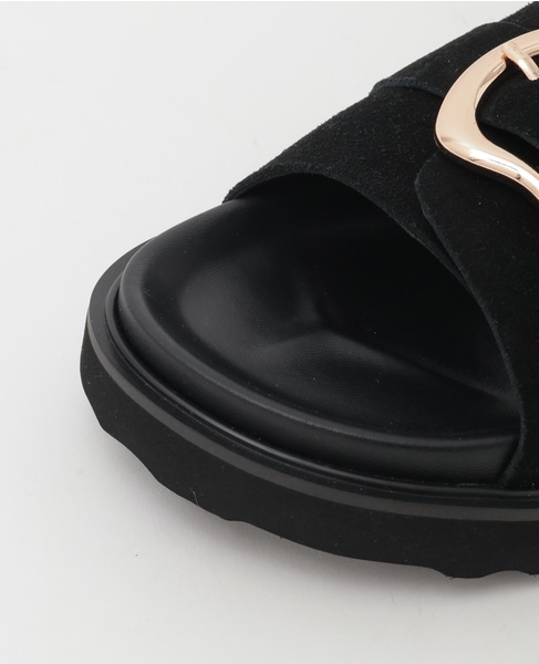 【MOHI/モヒ】バックルベルトサンダル 詳細画像 ブラック 8