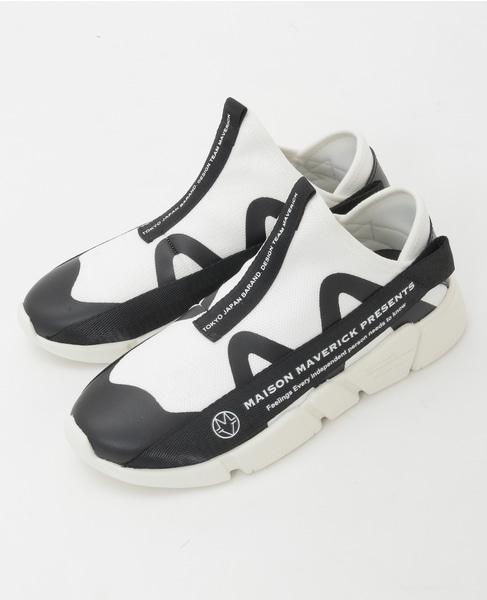 【MAISON MAVERICK PRESENTS】DAD Slip-ons Knit Sneakers 詳細画像 ホワイト 1