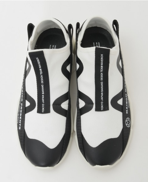 【MAISON MAVERICK PRESENTS】DAD Slip-ons Knit Sneakers 詳細画像 ホワイト 2