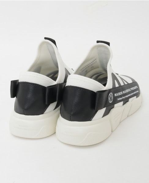 【MAISON MAVERICK PRESENTS】DAD Slip-ons Knit Sneakers 詳細画像 ホワイト 3