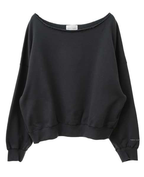 【upper hights/アッパーハイツ】CROPPED SWEAT 詳細画像 チャコールグレー 1