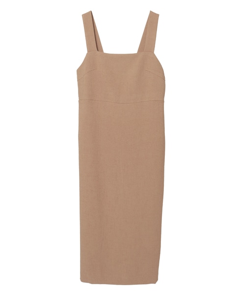 Iラインクラシカルワンピース 詳細画像 ベージュ 4