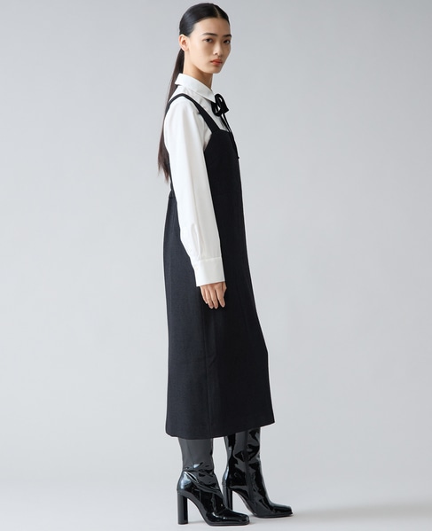 Iラインクラシカルワンピース 詳細画像 ブラック 3