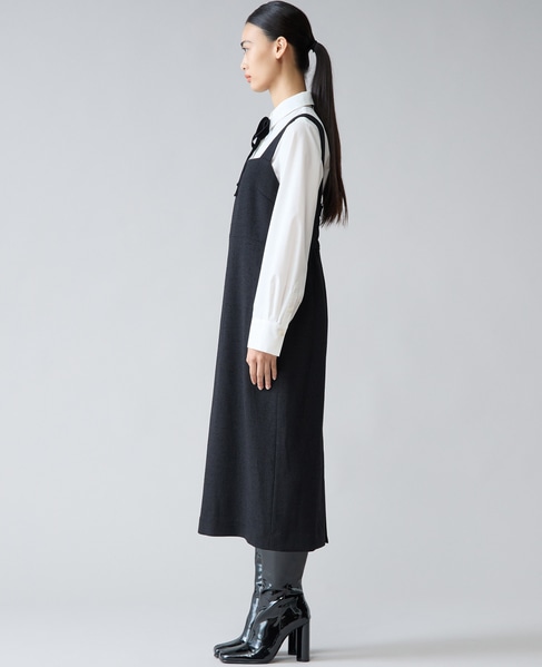 Iラインクラシカルワンピース 詳細画像 ブラック 5