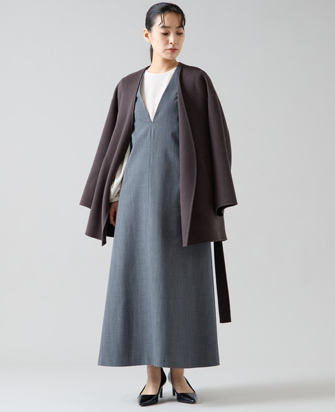 ウールギャバサーキュラージャンスカ 詳細画像 チャコールグレー 7
