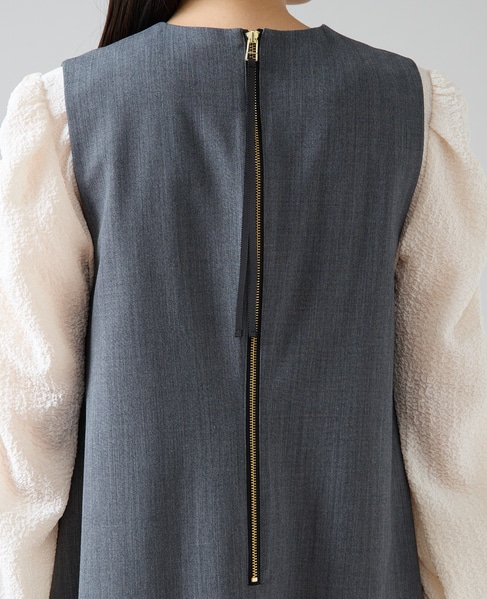 ウールギャバサーキュラージャンスカ 詳細画像 チャコールグレー 9