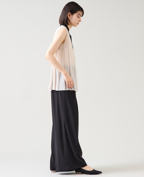バイカラープリーツトップス 詳細画像 アイボリー 5
