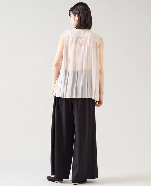 バイカラープリーツトップス 詳細画像 アイボリー 6