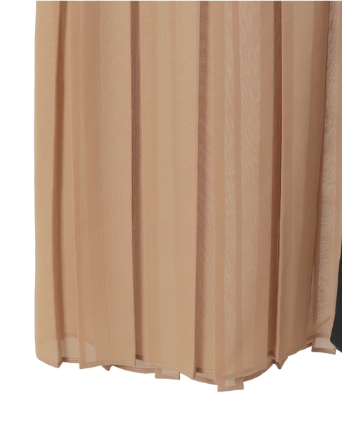 バイカラープリーツトップス 詳細画像 キャメル 9