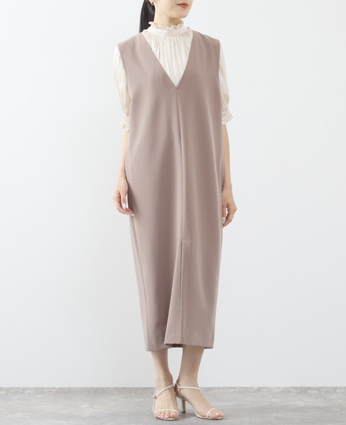 《定番》2wayフリルショートスリーブブラウス 詳細画像 アイボリー 2