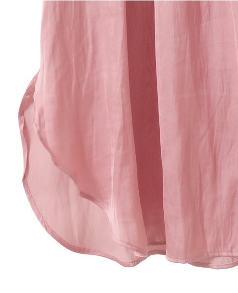 《定番》2wayフリルショートスリーブブラウス 詳細画像 ピンク 6