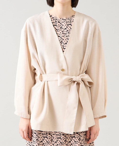 リボンベルトジャケット 詳細画像 アイボリー 10