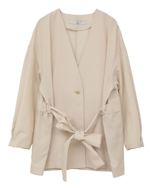 リボンベルトジャケット 詳細画像 アイボリー 16