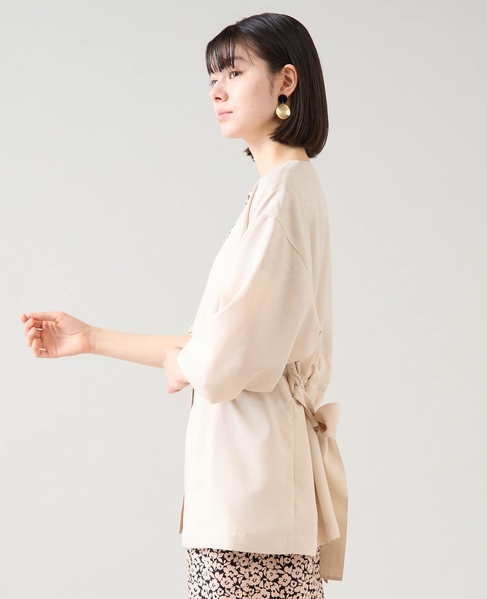 リボンベルトジャケット 詳細画像 アイボリー 2