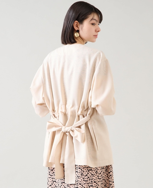 リボンベルトジャケット 詳細画像 アイボリー 3