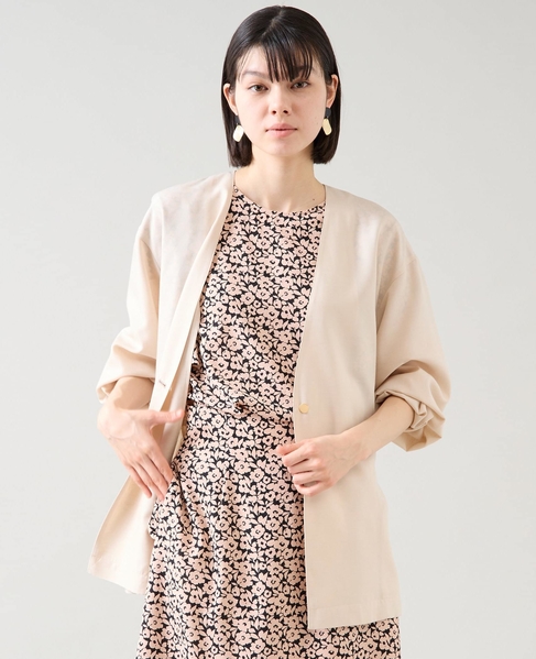 リボンベルトジャケット 詳細画像 アイボリー 4