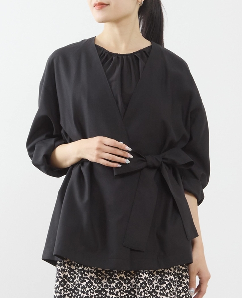 リボンベルトジャケット 詳細画像 ブラック 1