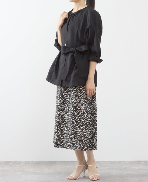 リボンベルトジャケット 詳細画像 ブラック 3