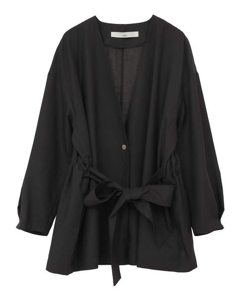 リボンベルトジャケット 詳細画像 ブラック 4