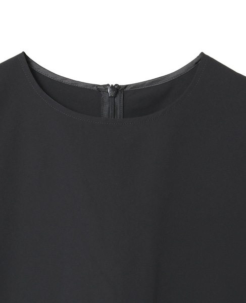 《定番》フリルヘムノースリーブブラウス（セットアップ可） 詳細画像 ブラック 9