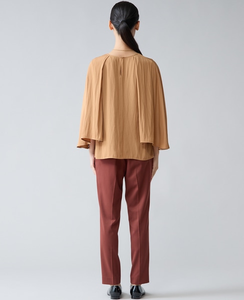 ケープブラウス 詳細画像 キャメル 4