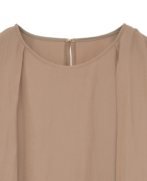 ケープブラウス 詳細画像 キャメル 7
