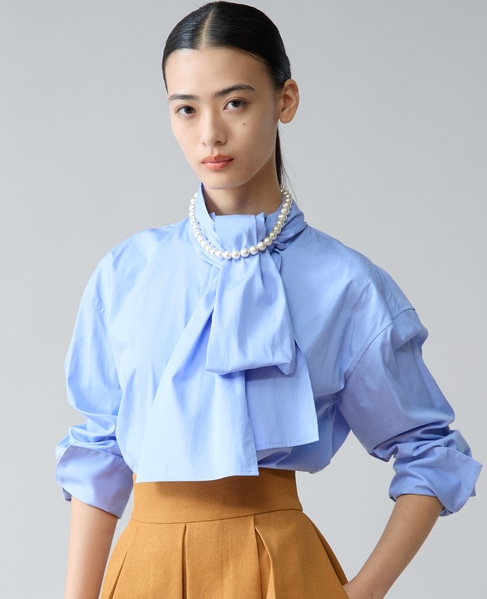 ロングボウタイシャツ 詳細画像 サックス 3