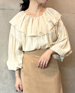 フリルカラー2WAYブラウス