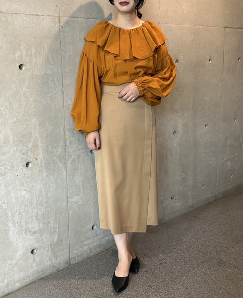 フリルカラー2WAYブラウス｜TIARA（ティアラ）｜商品詳細