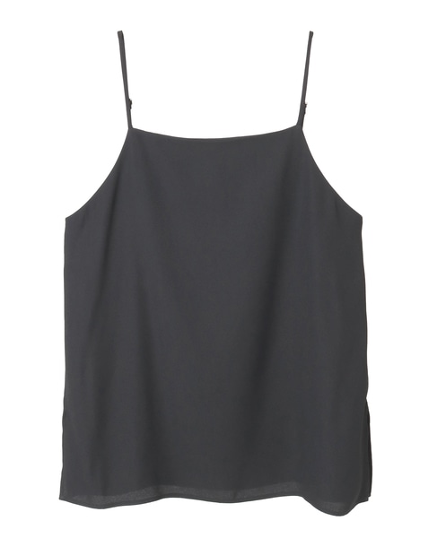 バックサテンキャミソール（セットアップ可） 詳細画像 ブラック 4