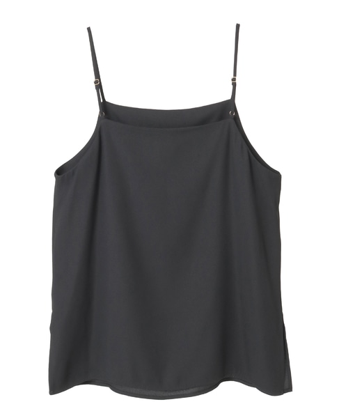 バックサテンキャミソール（セットアップ可） 詳細画像 ブラック 5