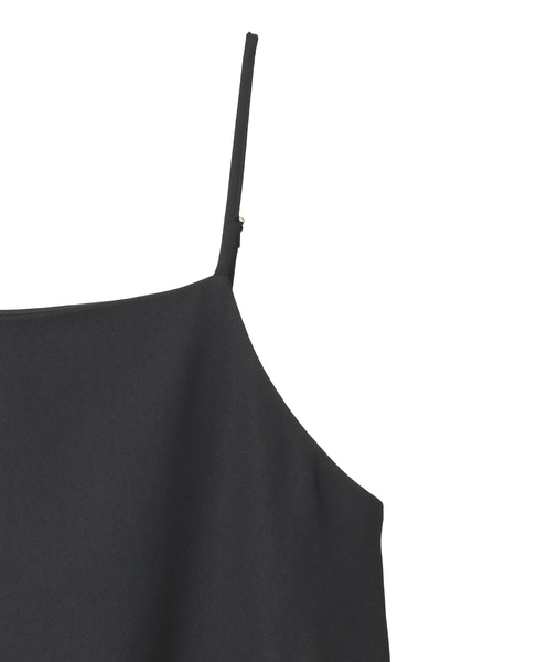 バックサテンキャミソール（セットアップ可） 詳細画像 ブラック 7