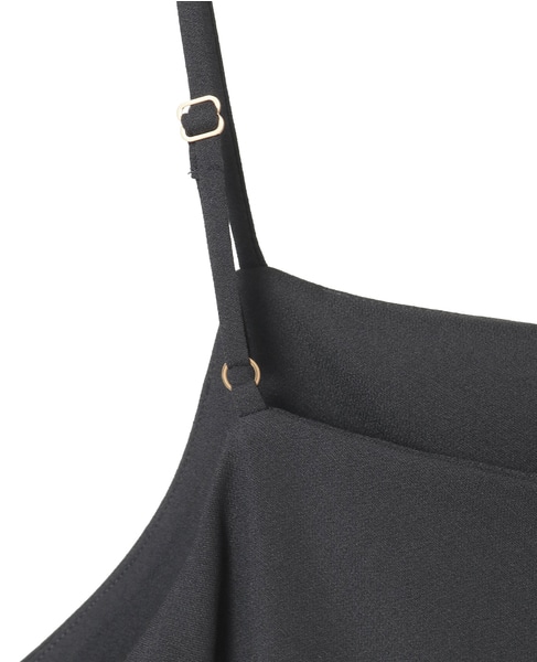 バックサテンキャミソール（セットアップ可） 詳細画像 ブラック 9