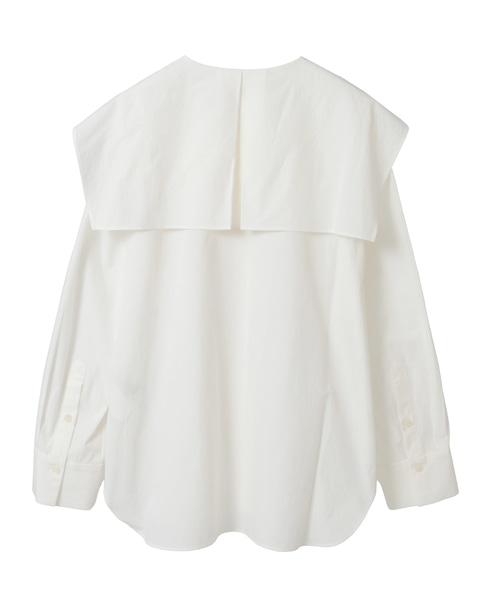 ビッグカラーシャツブラウス 詳細画像 ホワイト 2