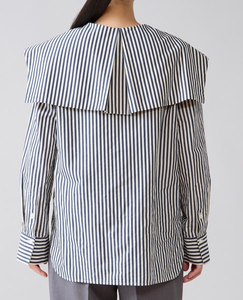 ビッグカラーシャツブラウス 詳細画像 ストライプ 15