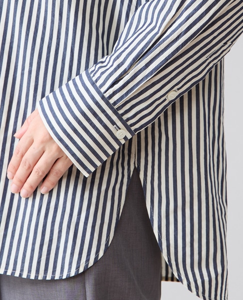 ビッグカラーシャツブラウス 詳細画像 ストライプ 16