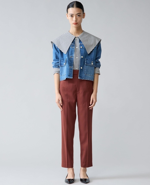 ビッグカラーシャツブラウス 詳細画像 ストライプ 8