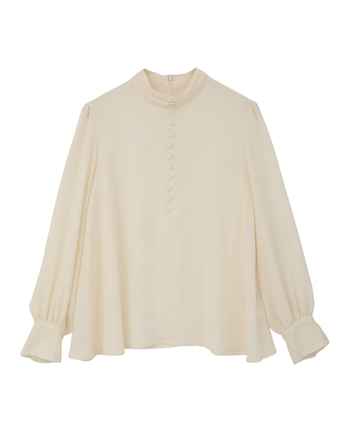 カバーボタンブラウス 詳細画像 アイボリー 12