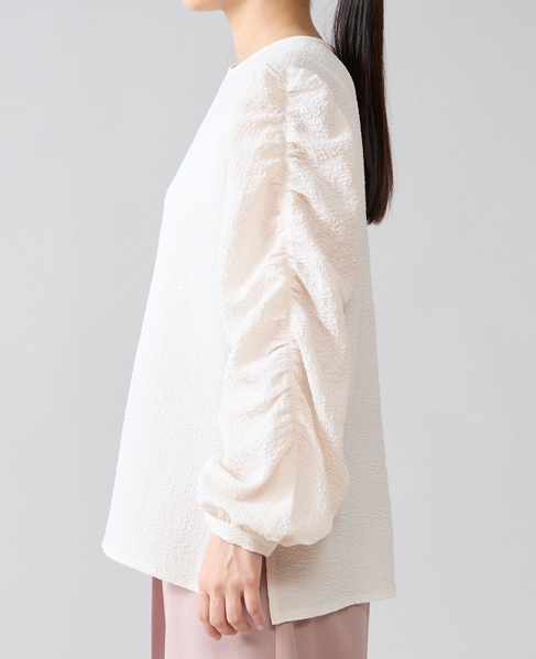 ギャザースリーブブラウス 詳細画像 オフホワイト 10