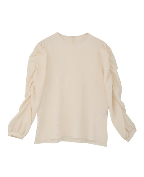 ギャザースリーブブラウス 詳細画像 オフホワイト 13