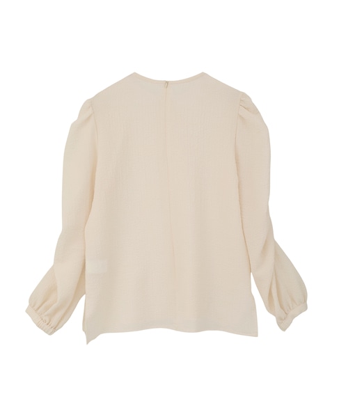 ギャザースリーブブラウス 詳細画像 オフホワイト 14