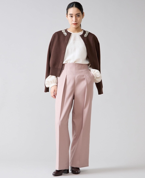 ギャザースリーブブラウス 詳細画像 オフホワイト 8