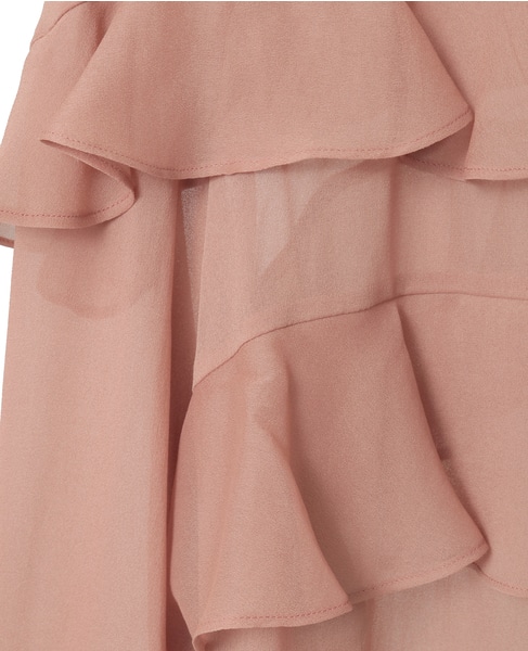  ラップルフリルブラウス 詳細画像 オレンジベージュ 6