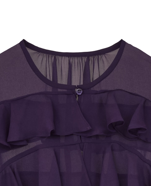  ラップルフリルブラウス 詳細画像 パープル 12