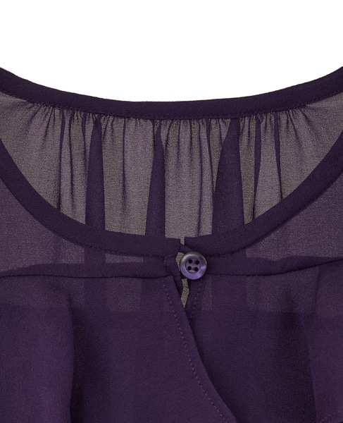  ラップルフリルブラウス 詳細画像 パープル 13