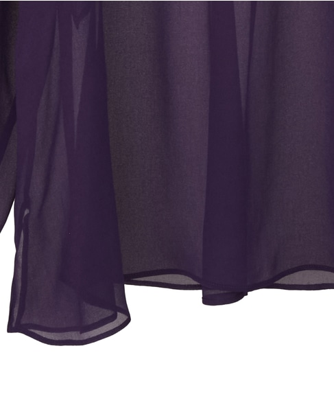  ラップルフリルブラウス 詳細画像 パープル 15