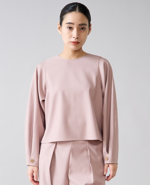 スリーブボタンブラウス 詳細画像 ピンク 2