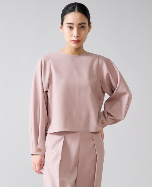 スリーブボタンブラウス 詳細画像 ピンク 3