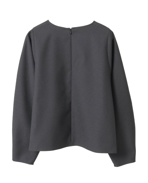 スリーブボタンブラウス 詳細画像 ブラック 2