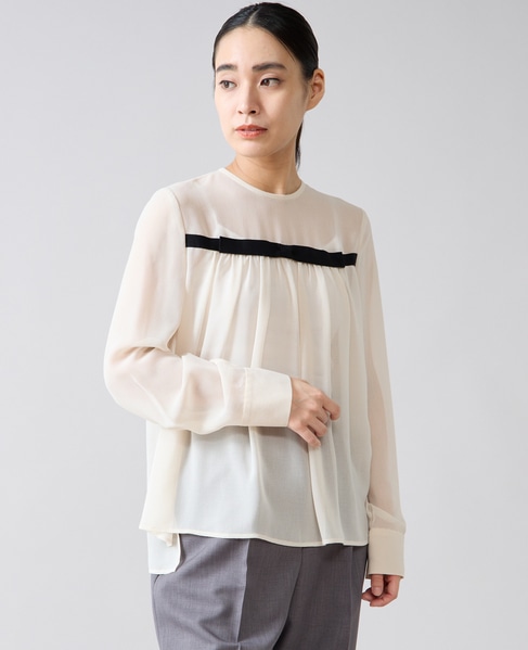 リボンディテールブラウス 詳細画像 アイボリーベージュ 2